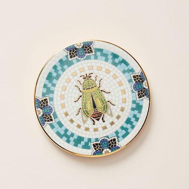 Garden Bistro Tile Coaster -- Green