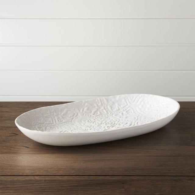 Jars Toulouse White 16.5"x10" Platter