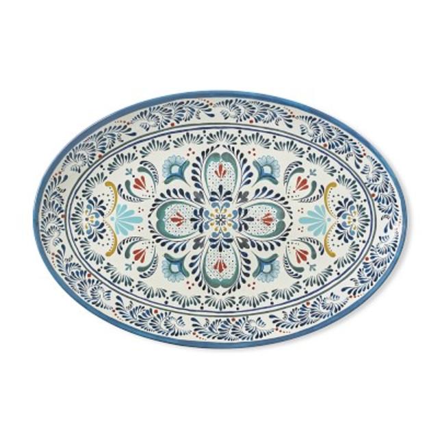 Veracruz Blue Melamine Platter