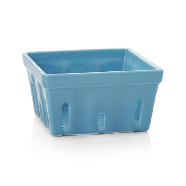 Berry Box Blue Colander
