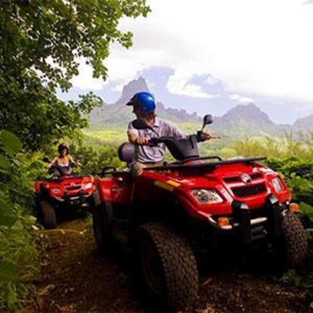Tour the lush island of Moorea by ATV