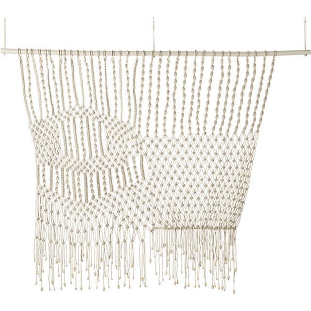 tangled web macramé wall hanging