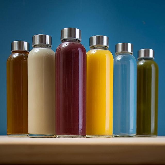 Epica 18-Oz. Glass Beverage Bottles, Set of 6 (Beverage Glasses)