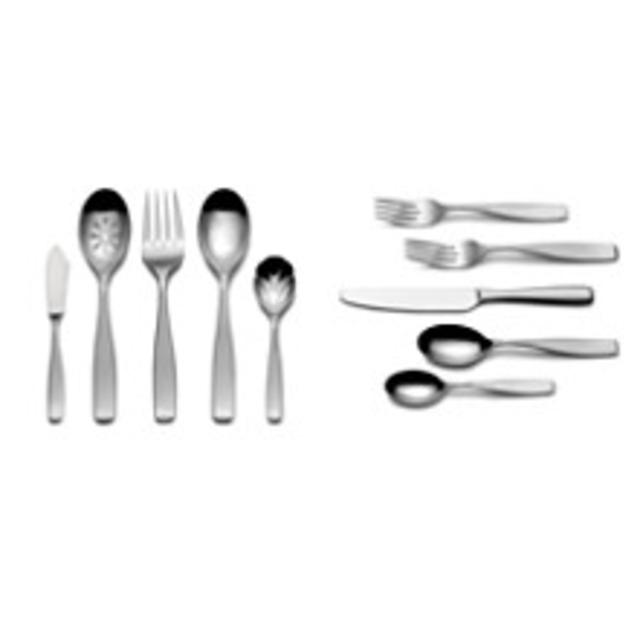 Mikasa Satin Loft 45 Piece Flatware Set