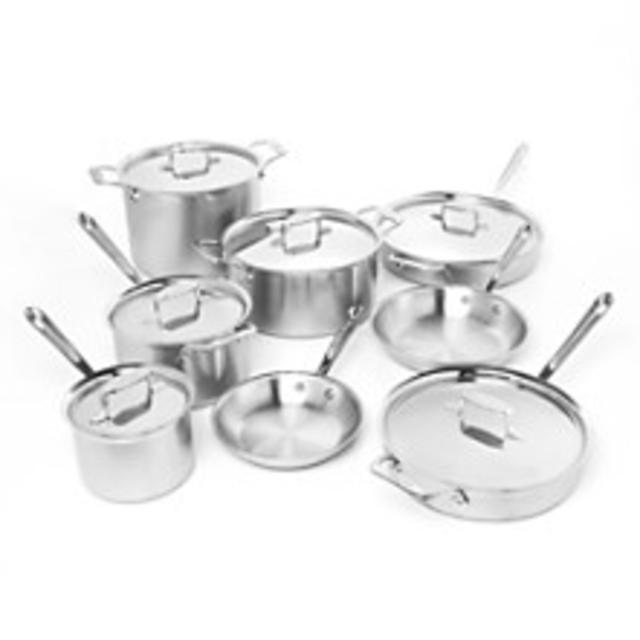 All-Clad Brushed d5 14 Piece Cookware Set