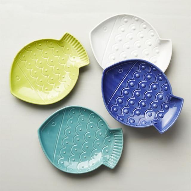 Set of 4 Fish Plates