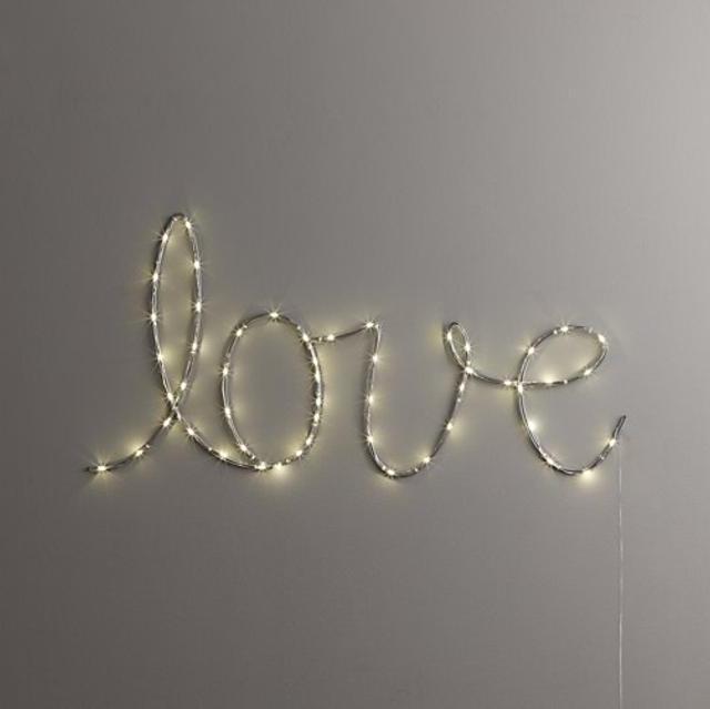 Starry Light Wall Décor "Love"