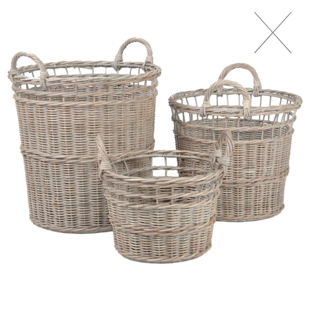 Wicker Basket Set.