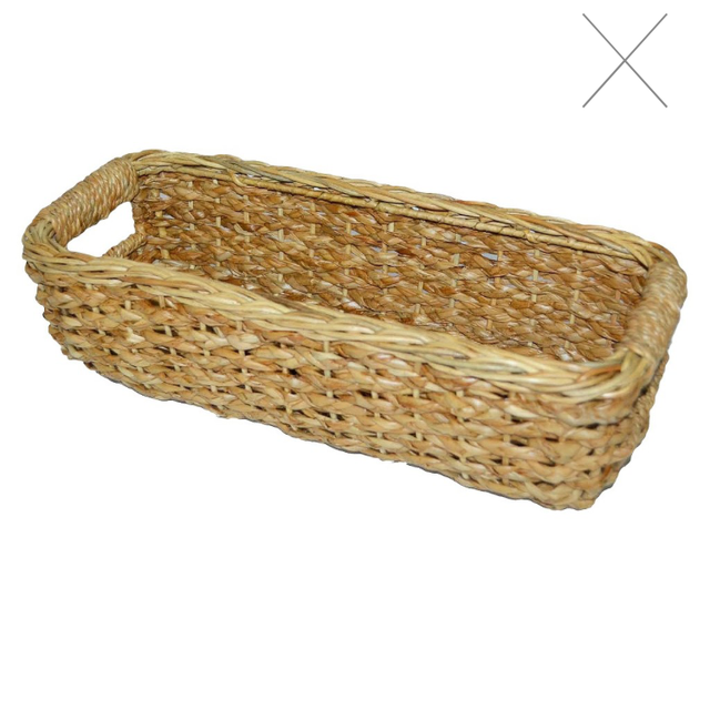 Wicker Media Storage Bin
