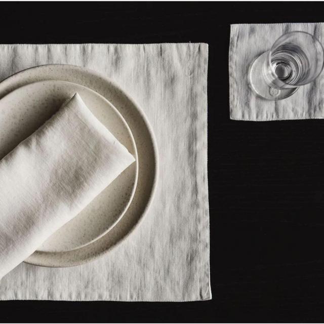 RW GUILD HEMMED FLAX LINEN PLACEMAT - SET OF 4