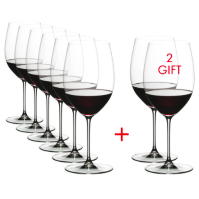 Riedel Veritas Cabernet/Merlot - VALUE PACK Buy 6 Get 8