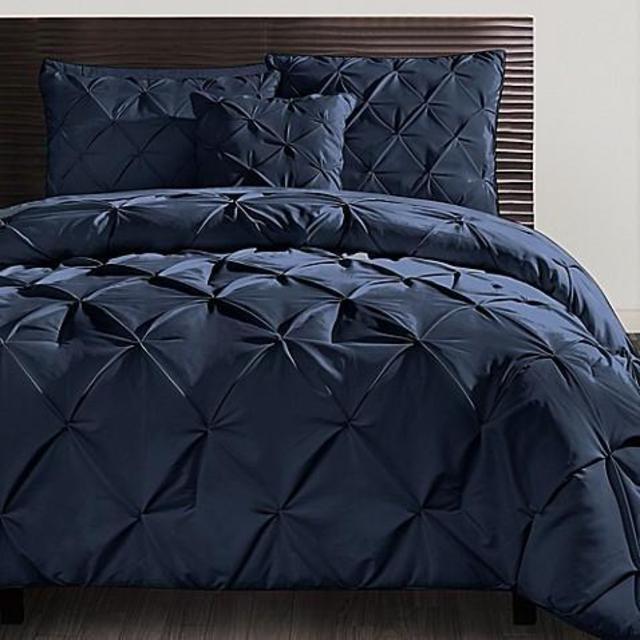 VCNY Carmen Queen Comforter Set in Navy