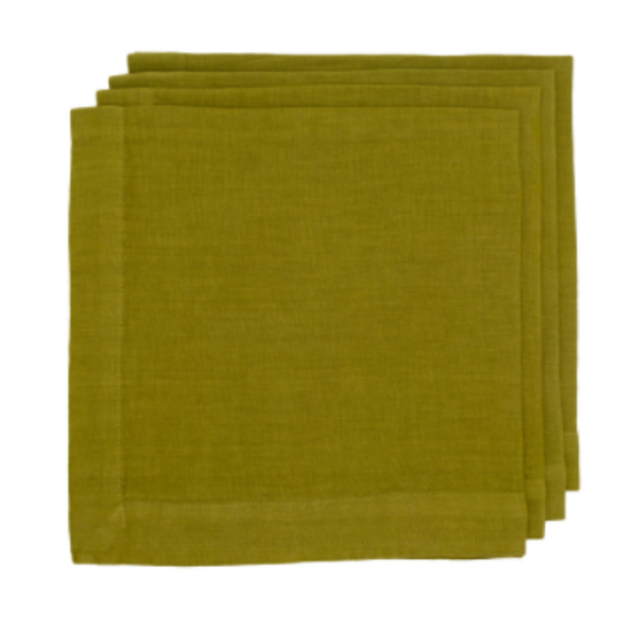 HG Aloe Hand-Dyed Linen Napkin, 22"