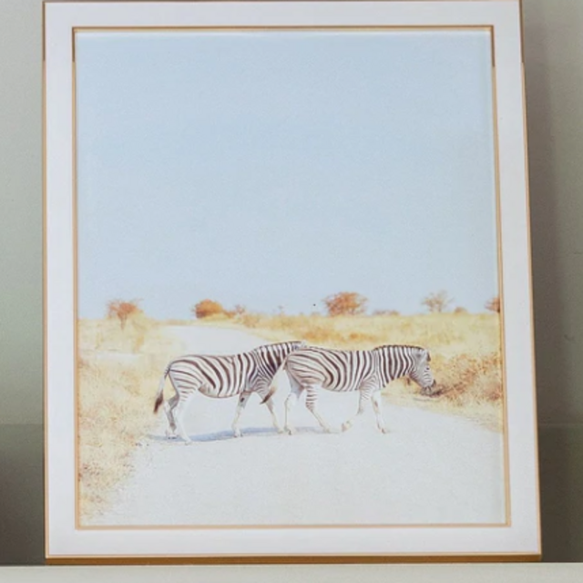 White and Gold Enamel Frame - 5x7