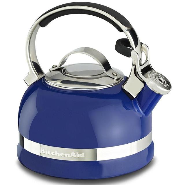 KitchenAid KTEN20SBDB 2.0-Quart Kettle with Full Stainless Steel Handle and Trim Band - Doulton Blue