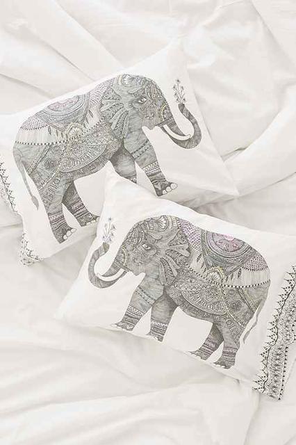 Magical Thinking Garden Elephant Pillowcase Set - Urban Outfitters