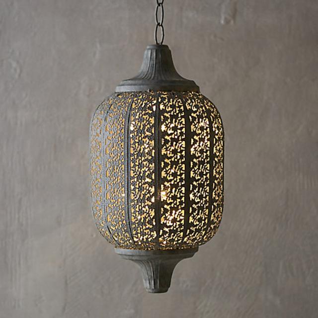 Garden Lace Oval Lantern
