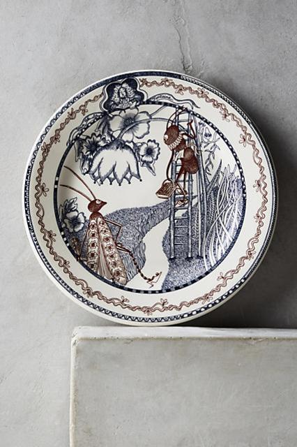 Gien Les Fables Dessert Plate