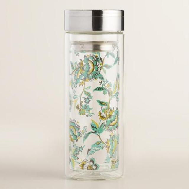 Tessie Floral Glass Tea Infuser Carafe