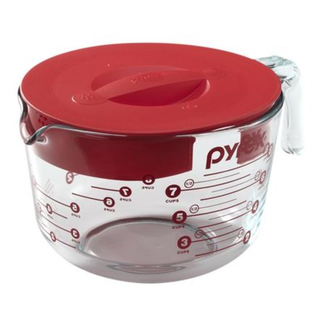 Pyrex® 8 Cup Measuring Cup w/ Red Lid