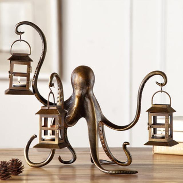 Octopus Aluminum Lantern Candelabra                        by                    SPI Home
