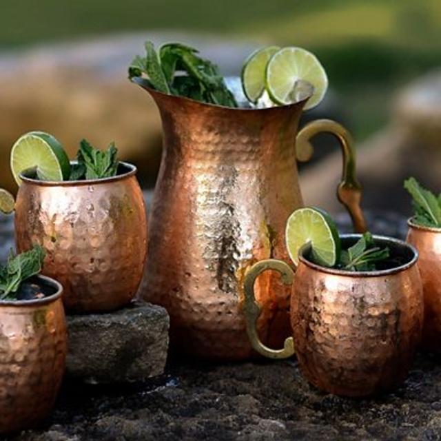 Curved Handle Moscow Mule Mug