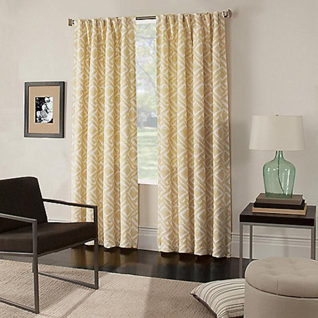 Colorado 84-Inch Window Curtain Panel in Yellow