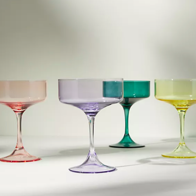 Morgan Coupe Glasses, Set of 4