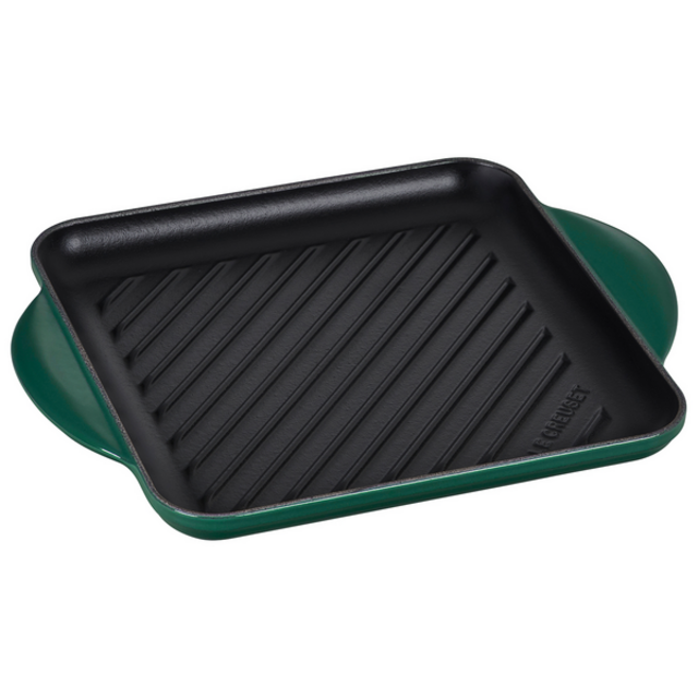 Le Creuset Square Grill Pan, 9.5", Artichoke