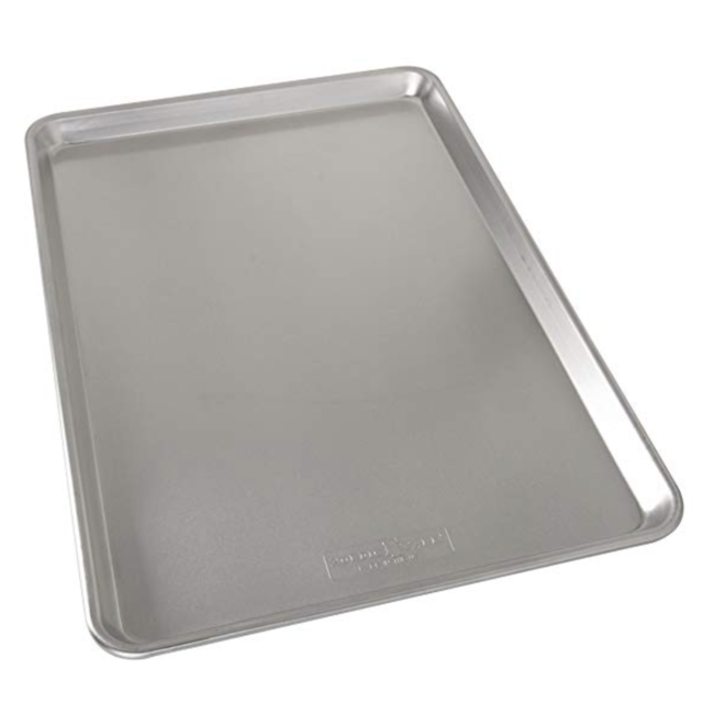 Nordic Ware Natural Aluminum Commercial Baker's Half Sheet (2 Pack), Silver