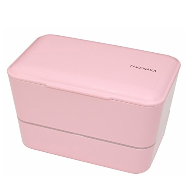 Expanded Double Bento Box by Takenaka (Pink)