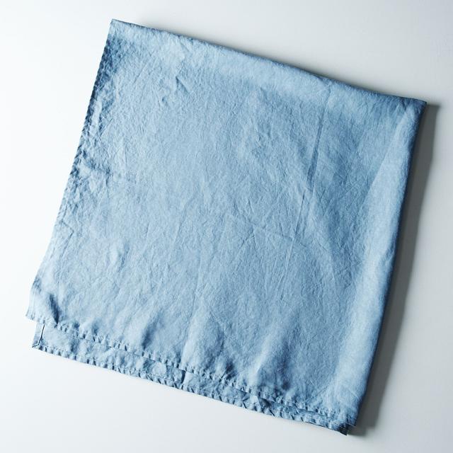 Blue Linen Tablecloth