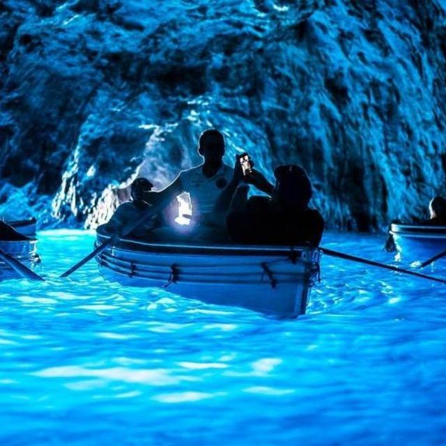 Visit to the Blue Grotto in Capri, Italy