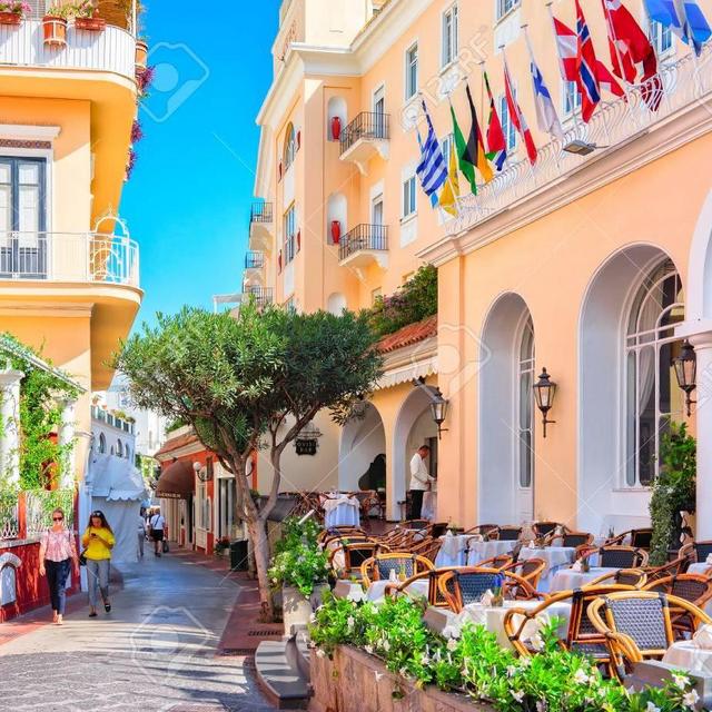 Lunch in Capri, Italy