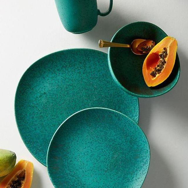 Turquoise Zoysia Side Plate