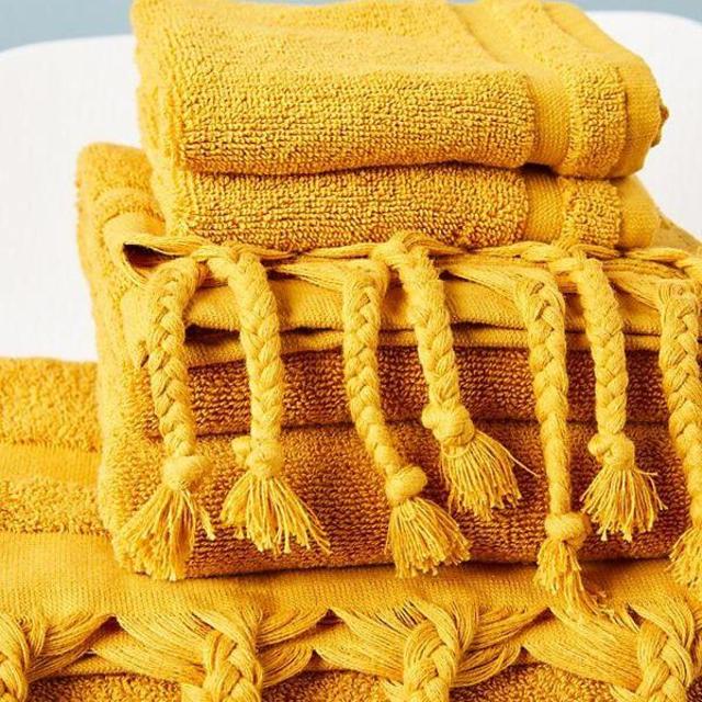 Barley Towels, Set of 6 - OCHRE