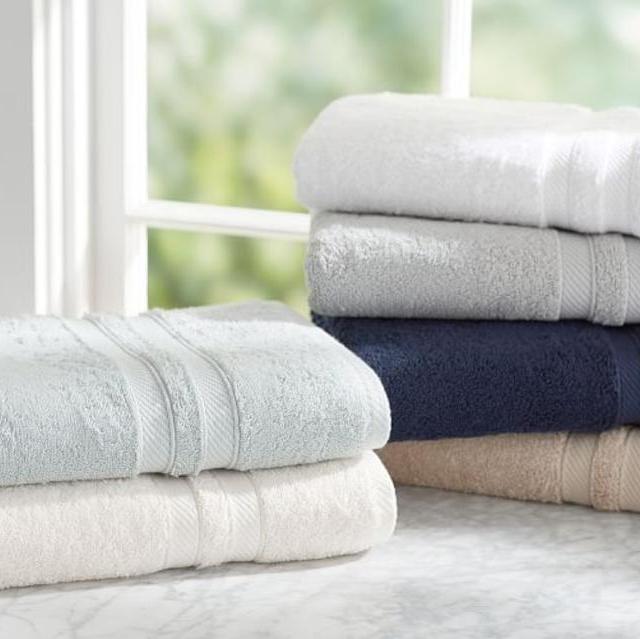 PB Essential Bath Towel, White