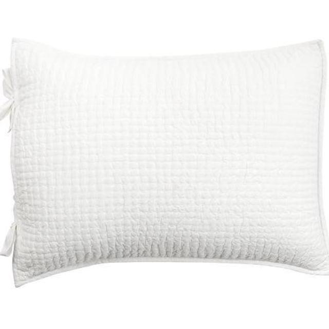 Pick-Stitch Wholecloth Quilt sham