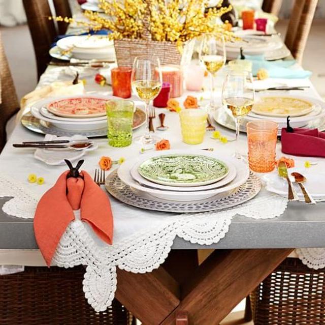 Crotchet Table Throw