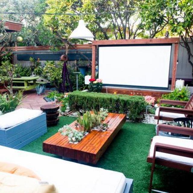 Backyard Movie Theater