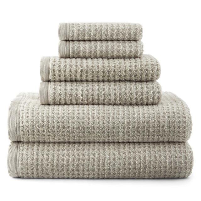 JCPenney Home™ Quick-Dri™ Bath Towel - Classic Stone