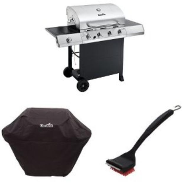Char-Broil Classic 4-Burner Gas Grill + Cover + Brush