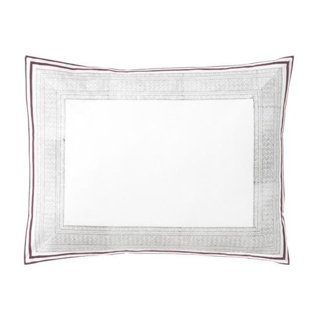 Blockprint Border Fig Sham (Set of 2)