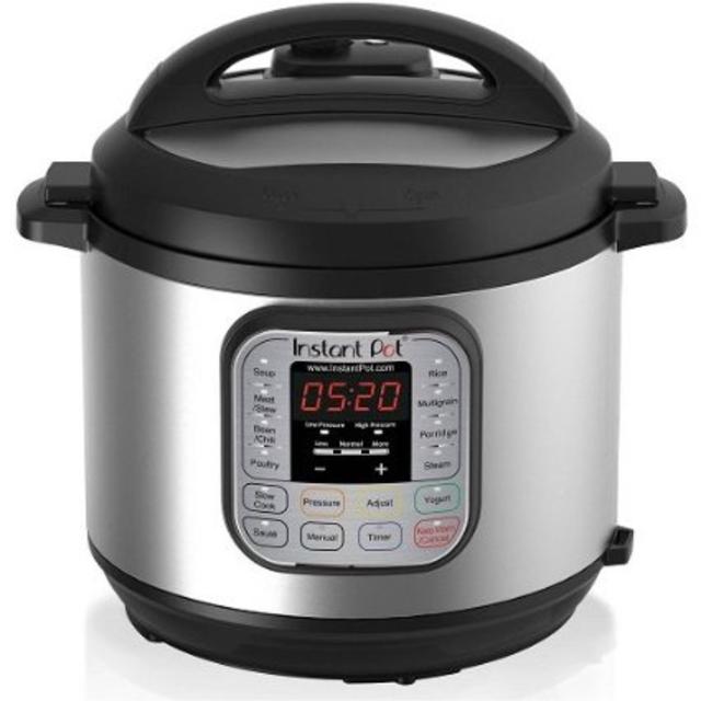 Instant Pot IP-DUO60 7-in-1 Programmable Pressure Cooker, 6Qt/1000W, Stainless Steel Cooking Pot and Exterior, Latest 3rd Generation Technology