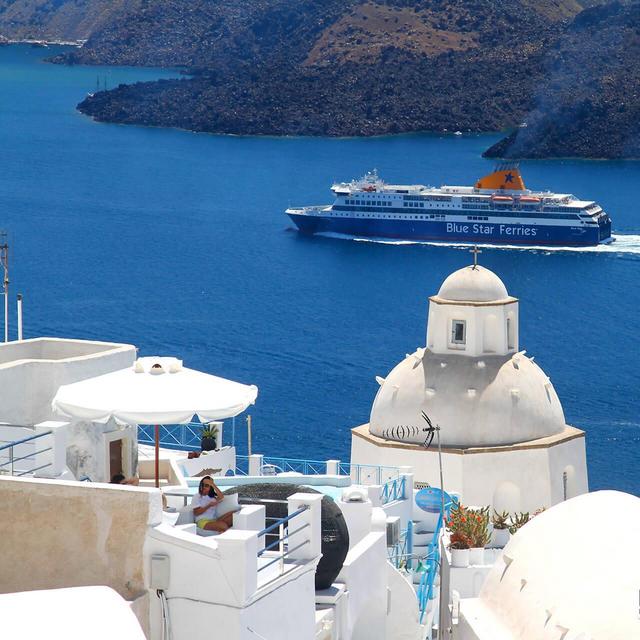 Ferry Ride to Santorini
