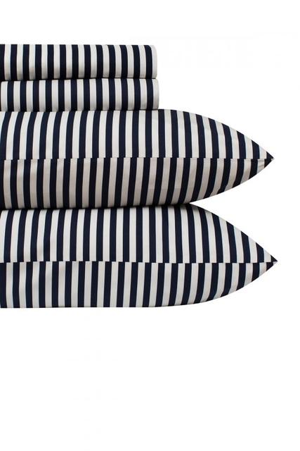 Ajo navy queen sheet set