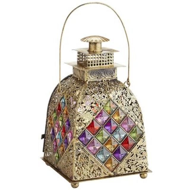 Caravan Gold Gem Square Lantern