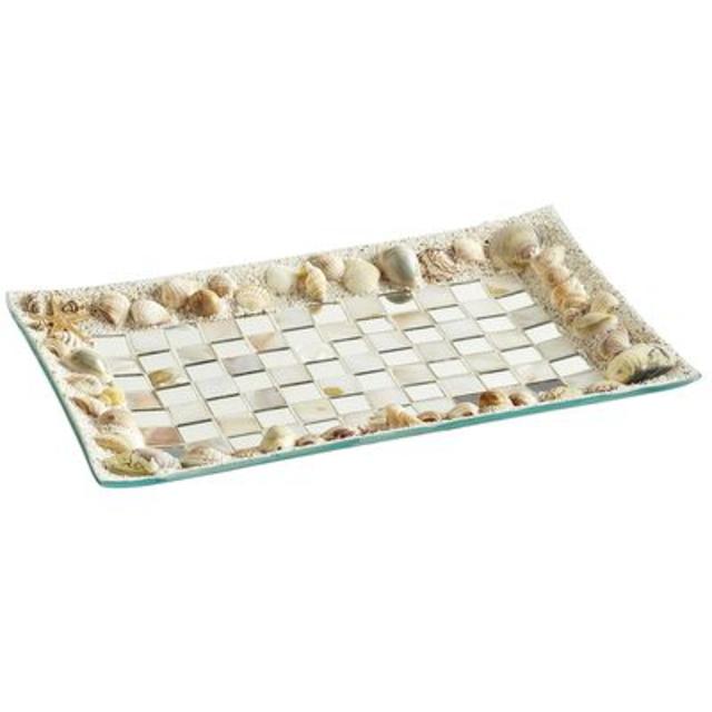 Mosaic Seashell Pillar Plate
