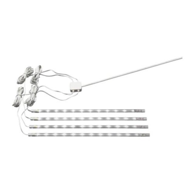 DIODER				LED 4-piece light strip set, white