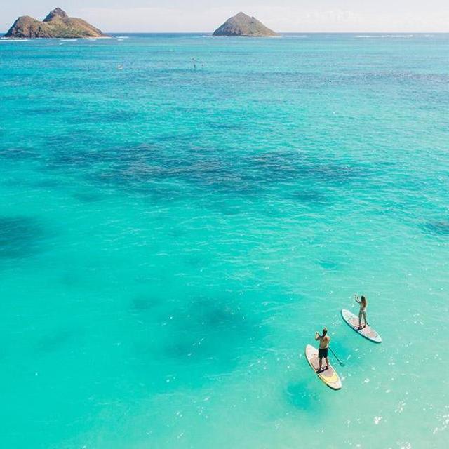 Paddle Boarding // Hawaii Honeymoon Experience